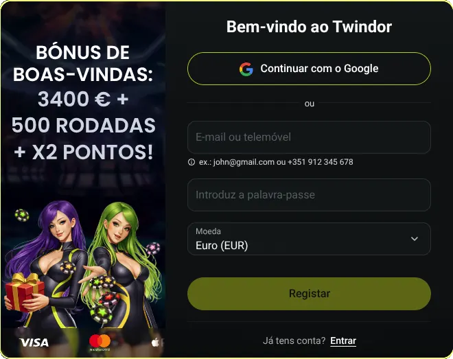 Twindor Casino registo Twindor Casino registo