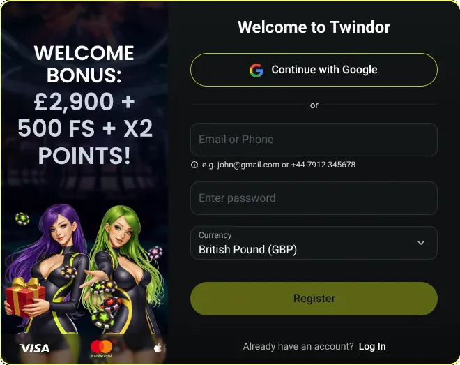 Twindor Casino registration Twindor Casino registration
