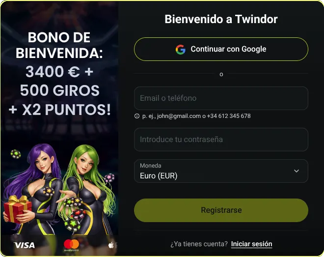 Twindor Casino registro Twindor Casino registro