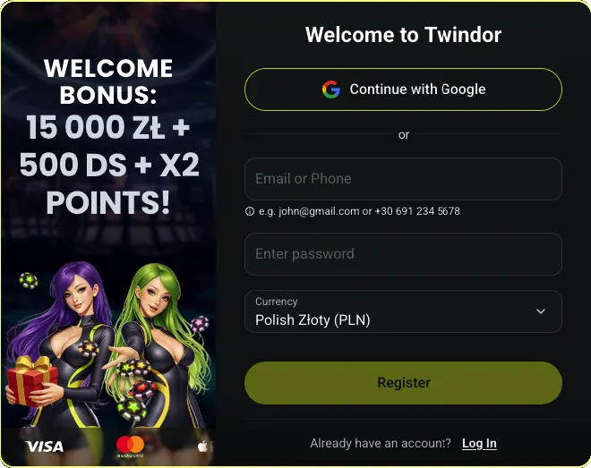 Twindor Casino rejestracja Twindor Casino rejestracja